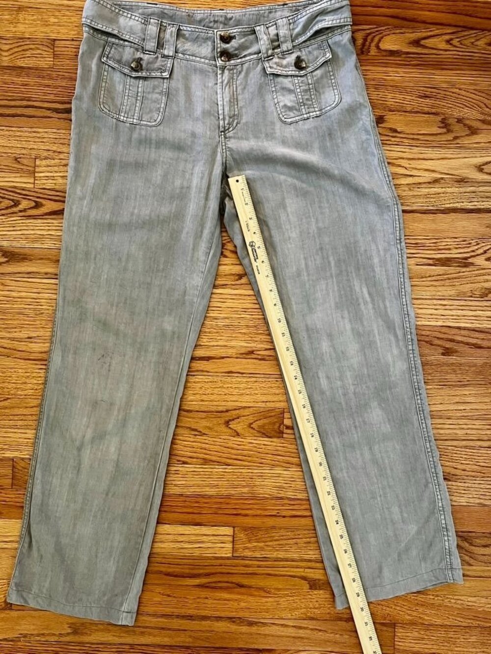 Sundance Province Tencel Pants Sz 12 Light Academia Boho Lightweight Soft - Picture 7 of 10